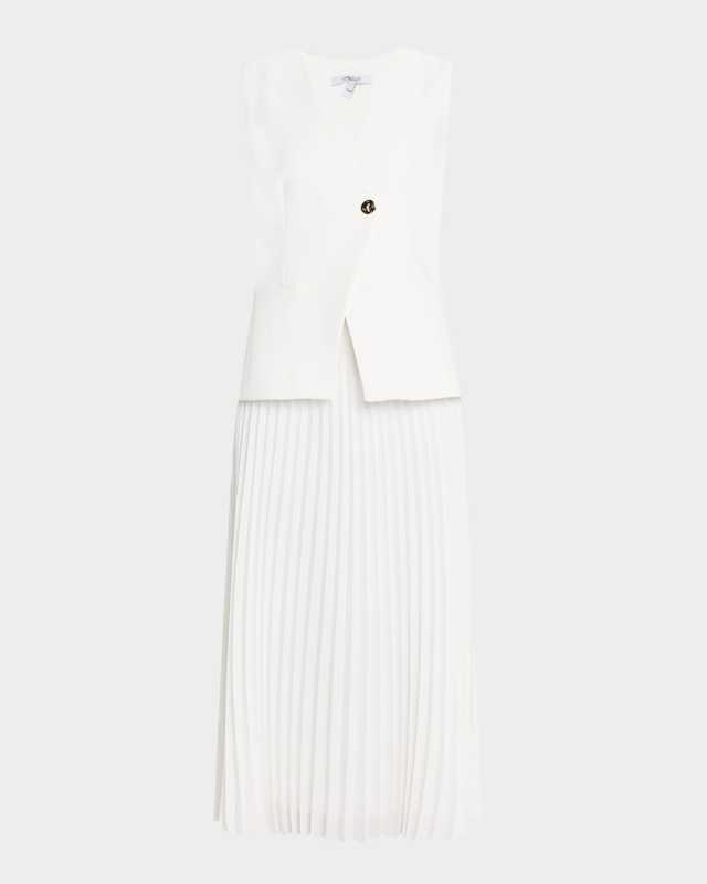 Lauren Mixed-Media Dress
